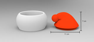 Matriță din silicon – Recipient pentru lumânări de Crăciun 🎄