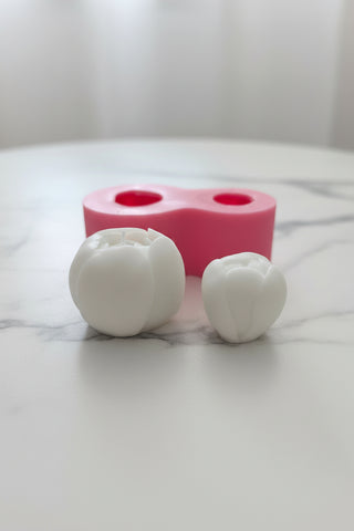 Matriță silicon Bujor – set 2 dimensiuni