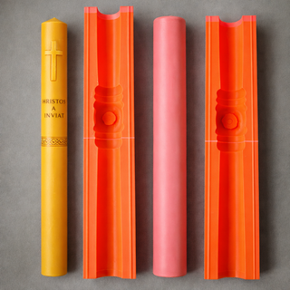 🆕Matriță Silicon Lumânare Pascală - 80 cm H