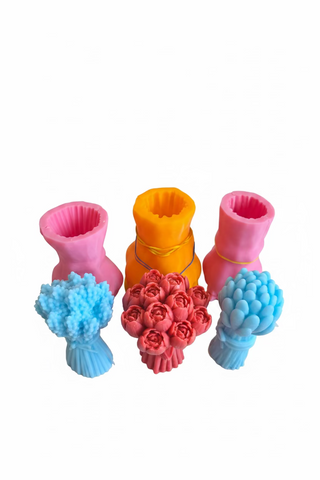 Set matrițe din silicon – 3 Buchete florale