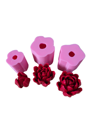 Set complet 3 Matrițe Silicon Lalele - Model mare