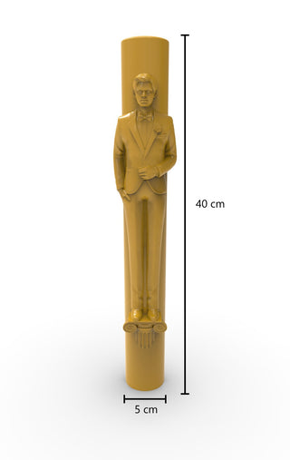 Set Premium Matrițe Silicon Mire & Mireasă – Lumânări Elegante 40 cm