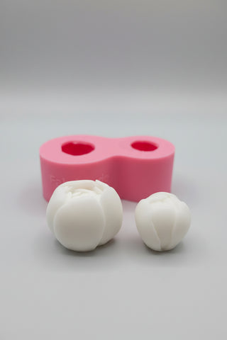 Matriță silicon Bujor – set 2 dimensiuni